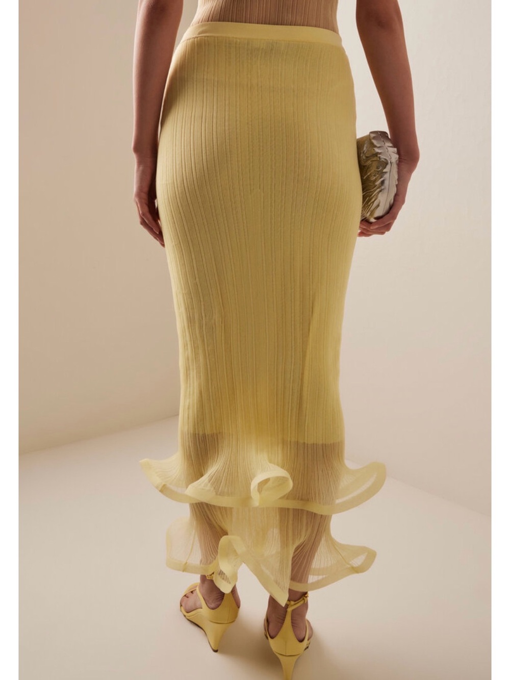 SIMKHAI
Kelso Sheer Plissé Midi Skirt - Picture 3 of 4